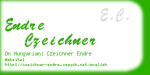 endre czeichner business card